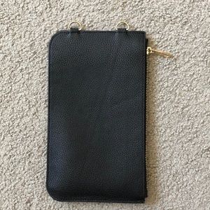 Vegan Pebble Leather Zippered Pouch